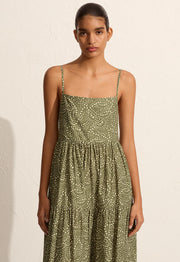Tiered Low Back Sundress - Jasmine (Olive) - Matteau